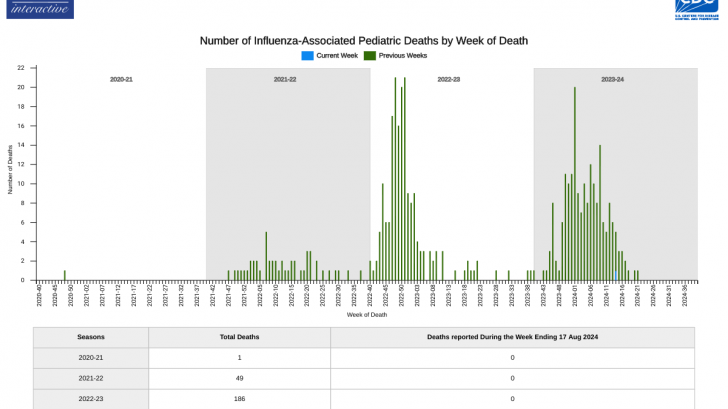 Flu season deaths