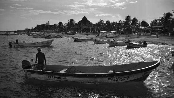 fishing boats in mexican cove