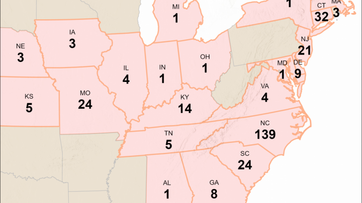 US Map of avian flu cases