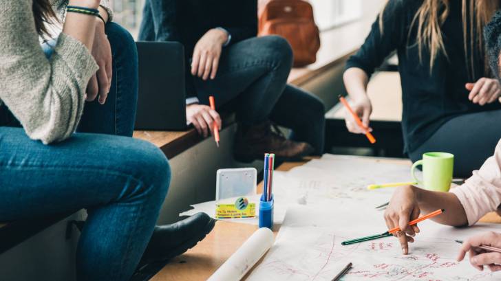 women in a meeting