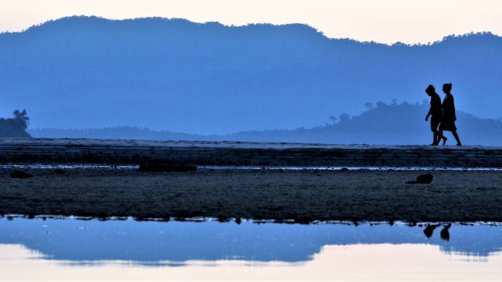 reflection in the sea