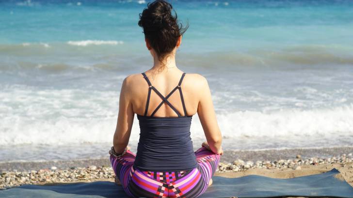 yoga on the beach