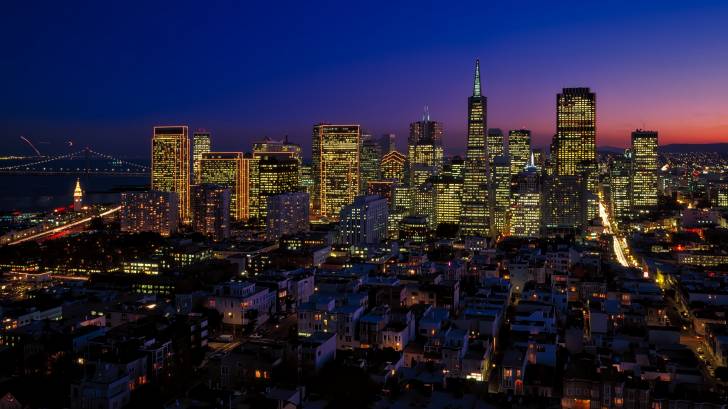 san fransico at night