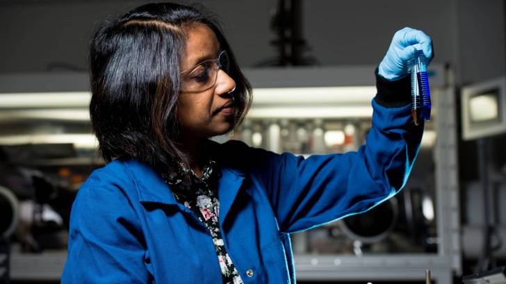 woman scientist working in a lab