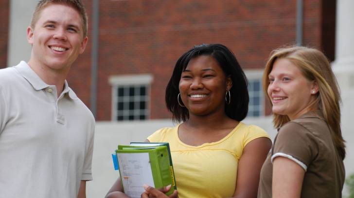 smiling students