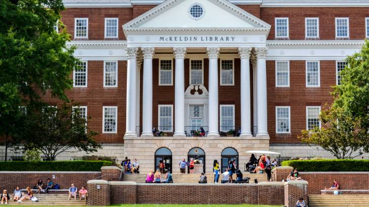 college library on campus