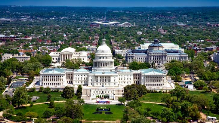 washington dc buildings, capital and state department