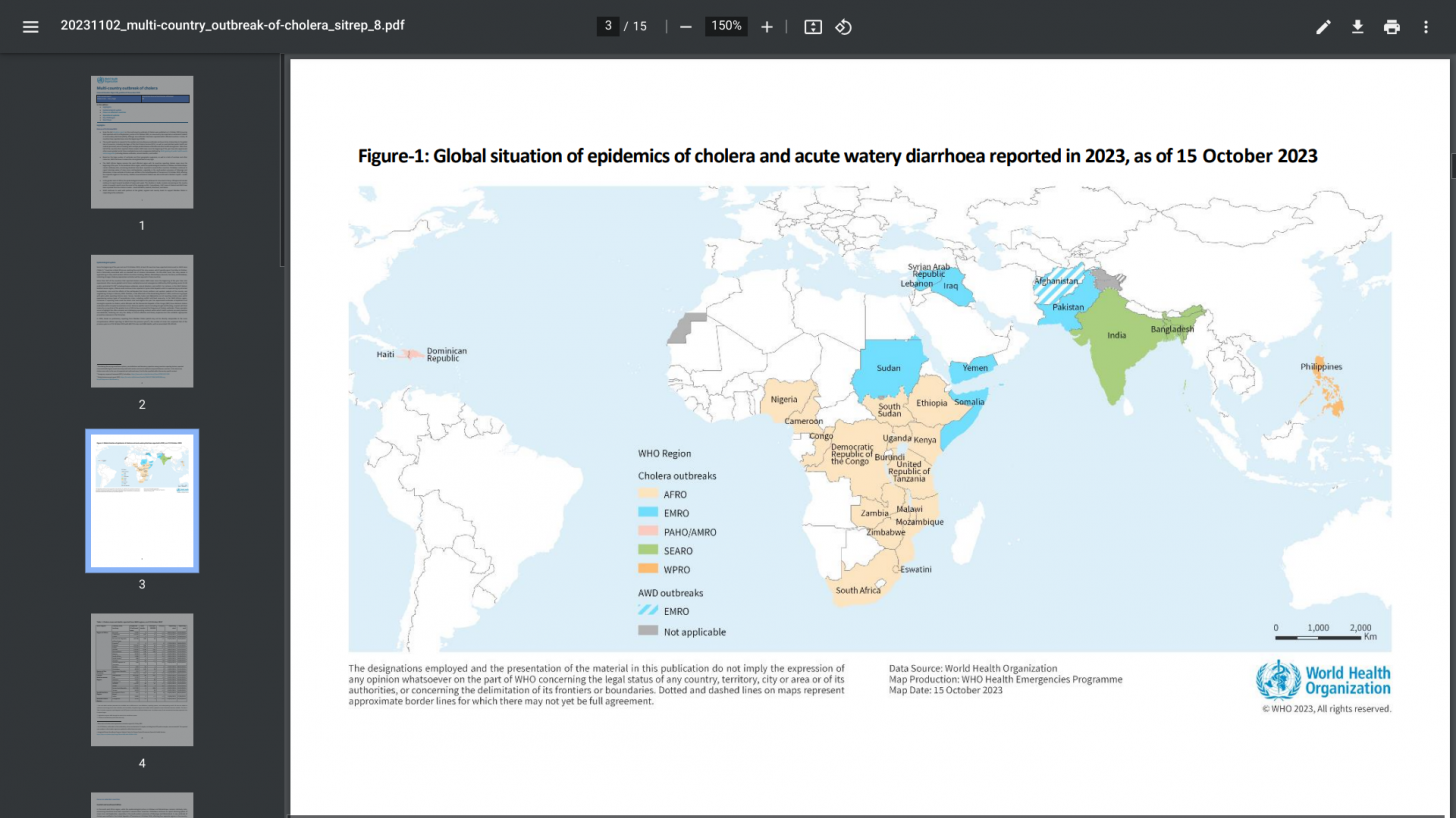 cholera vaccine 2023