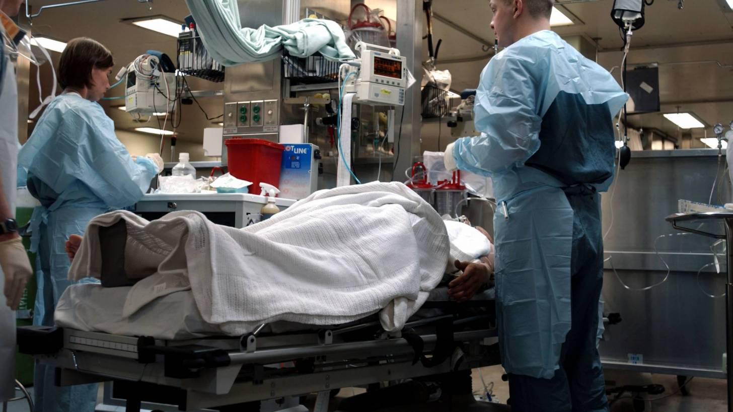 Operating room aboard a us navy ship