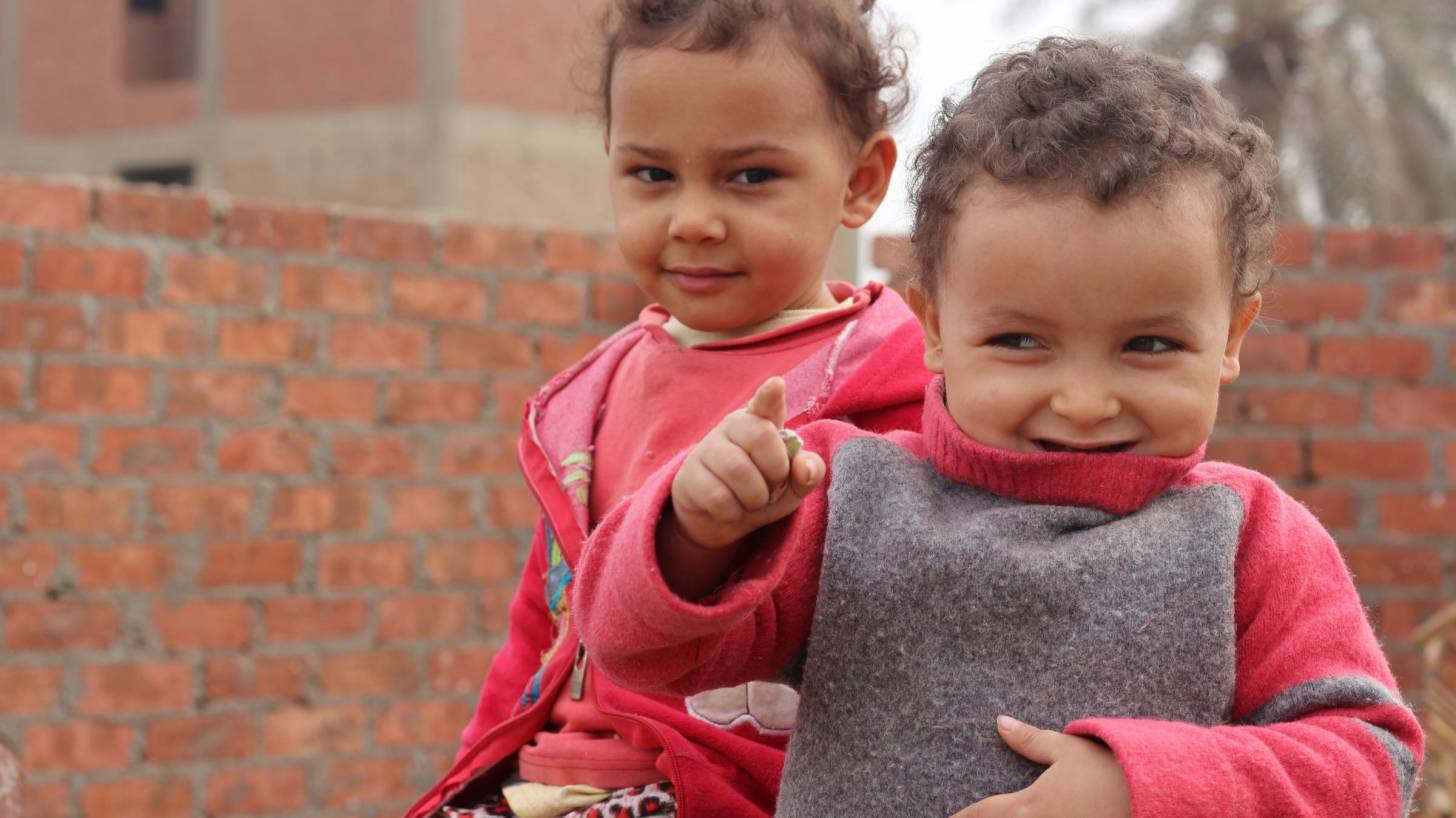 Children waiting for vaccines