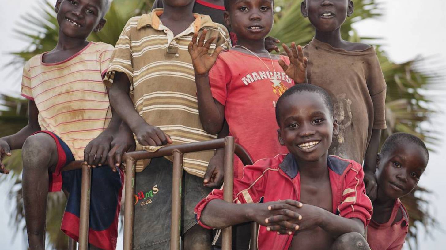 young african boys on a playground