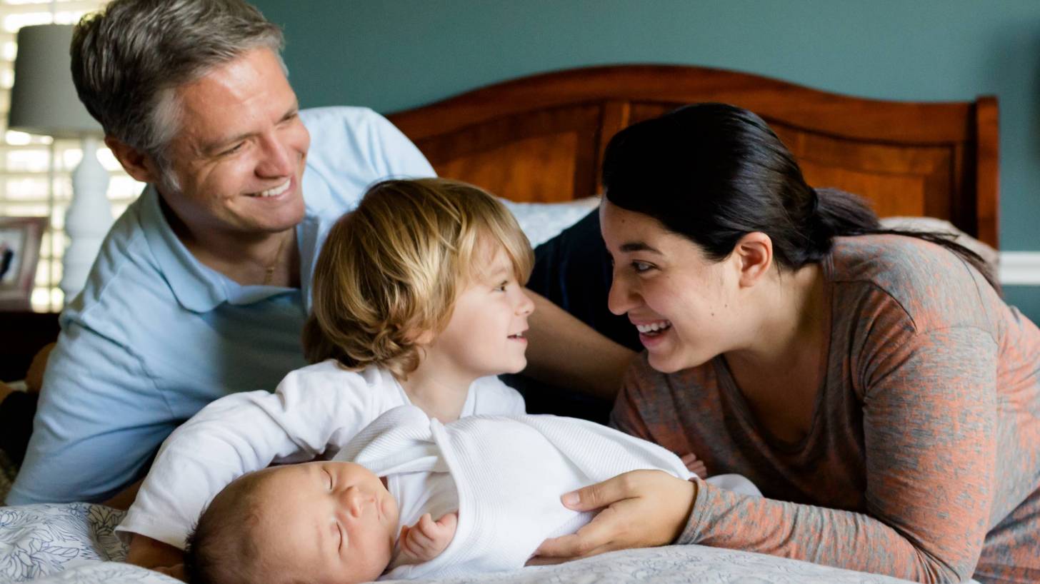 family with new born