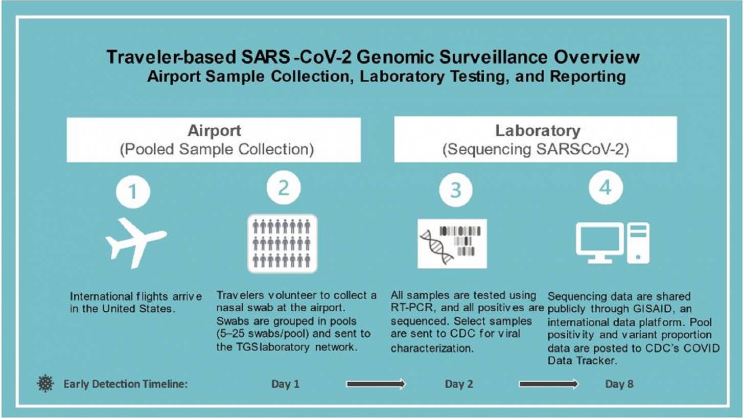 Airport testing of arriving passengers