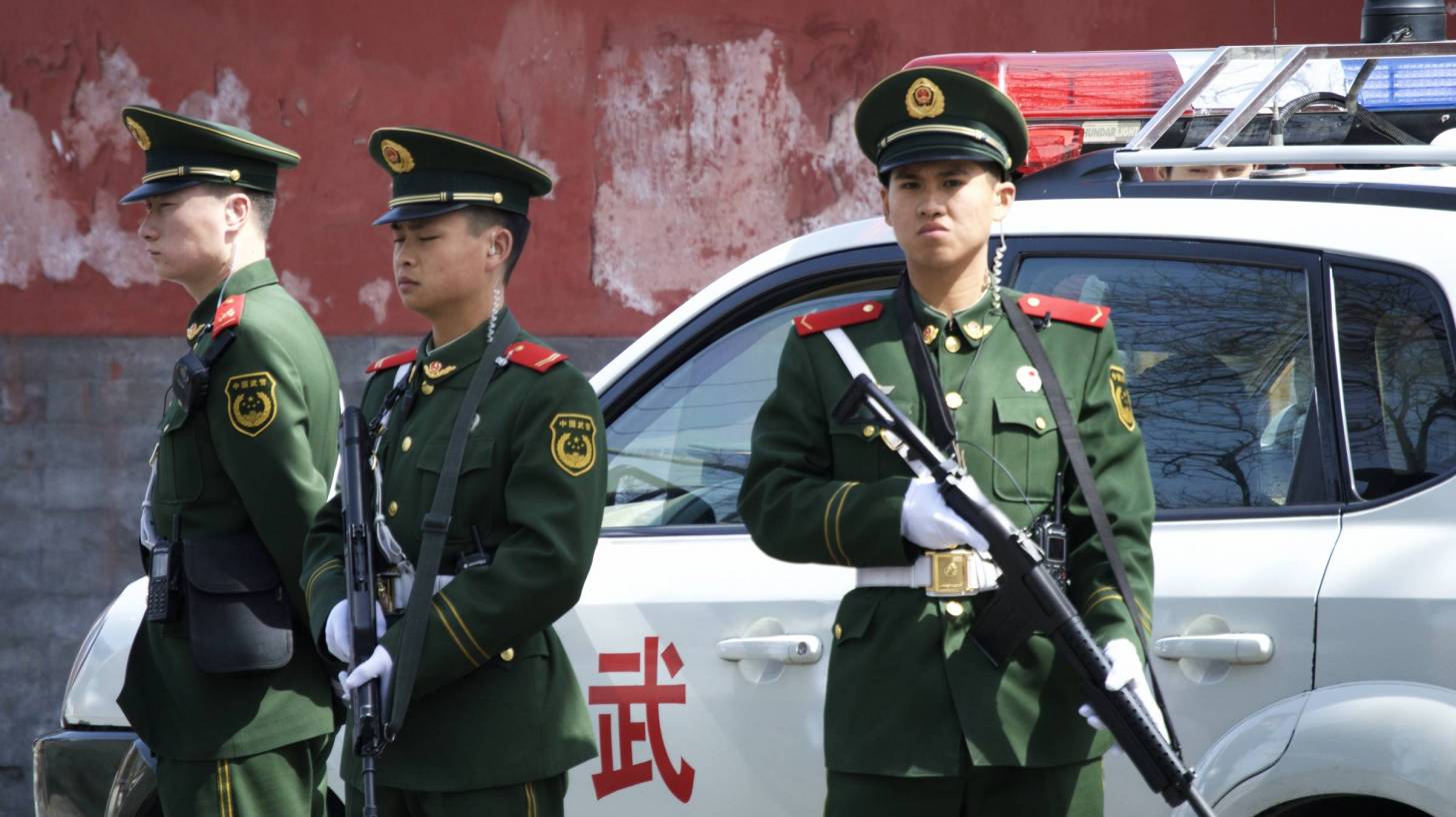 People's armed police in China