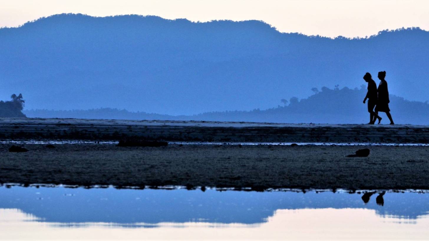 reflection in the sea