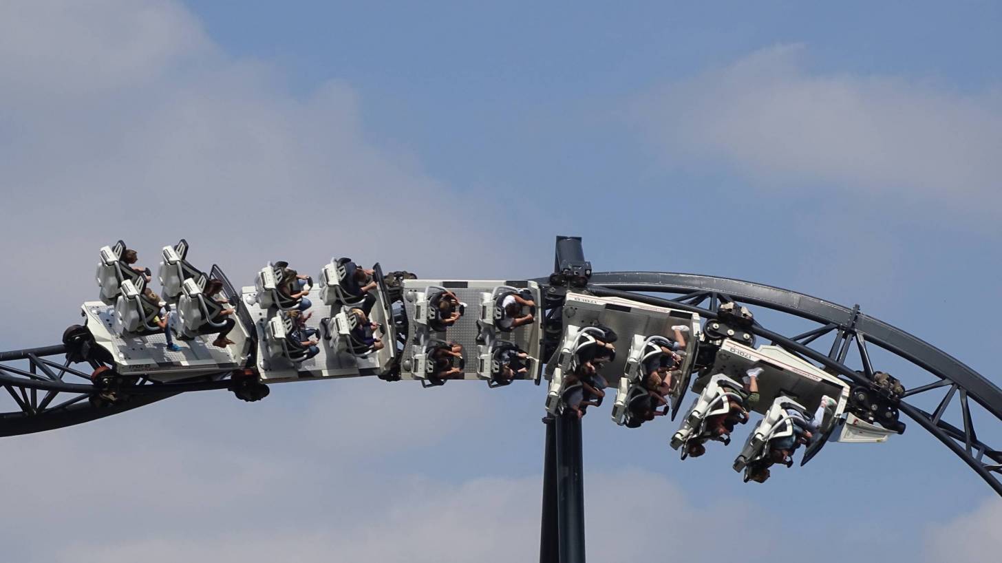 roller coaster upside down