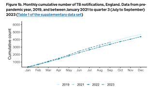 Tuberculosis cases increase in 2023