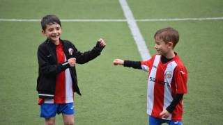 young European boys playing soccer