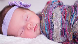 cute baby girl sleeping and healthy 