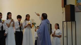 catholic service with children