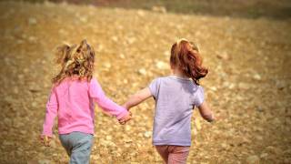 children running in the park