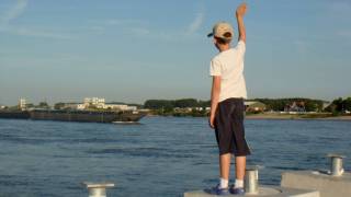 boy waving good bye