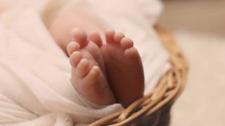 newborn infants feet