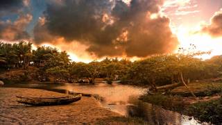 Nicaragua river bank