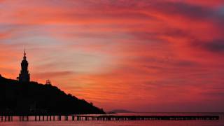 red sky over crimea