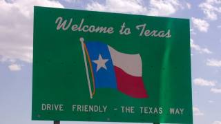 texas welcome sign